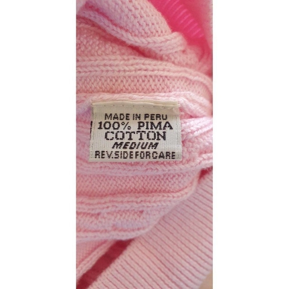 ANDEAN peruvian pima cotton sweater Sze M - Picture 8 of 9